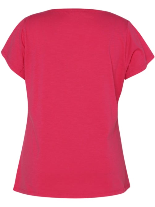 T-shirt en coton avec palmier en sequins PAPRIKA - Kiabi