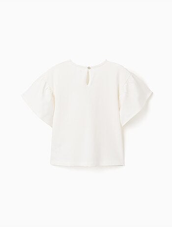 T-shirt en coton avec poche au crochet