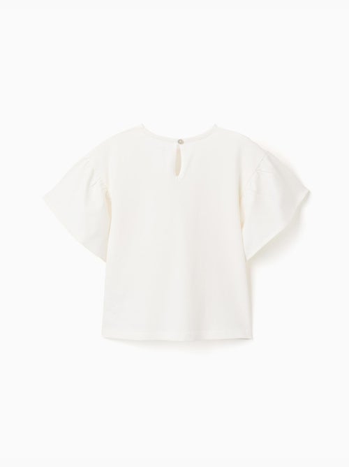 T-shirt en coton avec poche au crochet - Kiabi