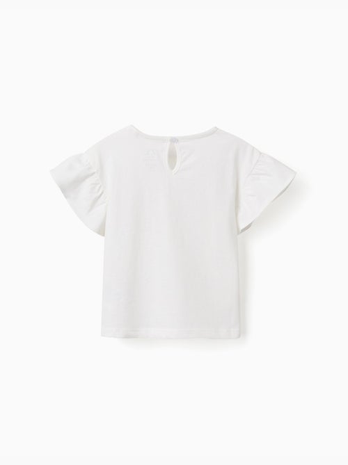 T-shirt en coton avec poche au crochet - Kiabi