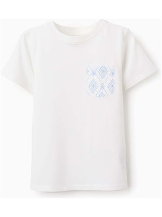 T-shirt en Coton avec Poche
