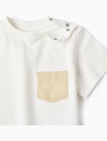 T-shirt en coton avec poche poitrine