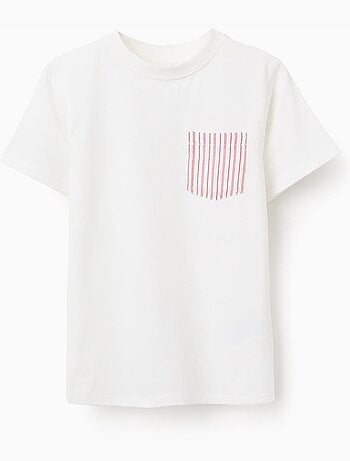 T-shirt en coton avec poche poitrine