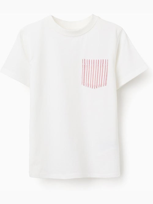 T-shirt en coton avec poche poitrine - Kiabi T-shirt en coton avec poche poitrine - Kiabi