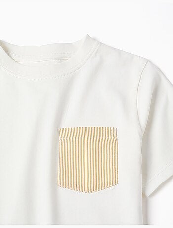 T-shirt en coton avec poche poitrine