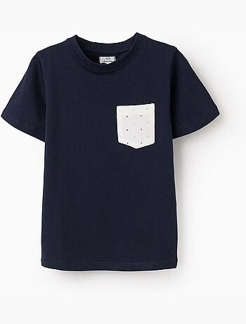T-shirt en coton avec poche poitrine