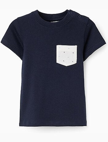 T-shirt en coton avec poche poitrine