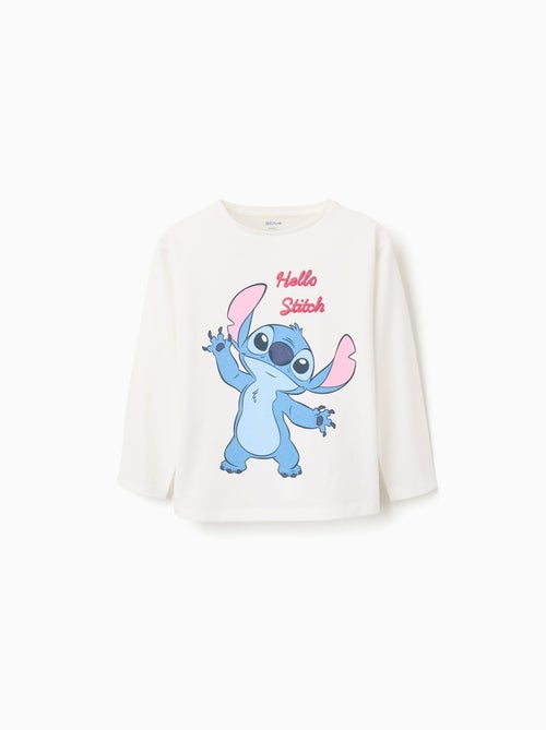 T-shirt en coton avec Stitch et volants - Kiabi