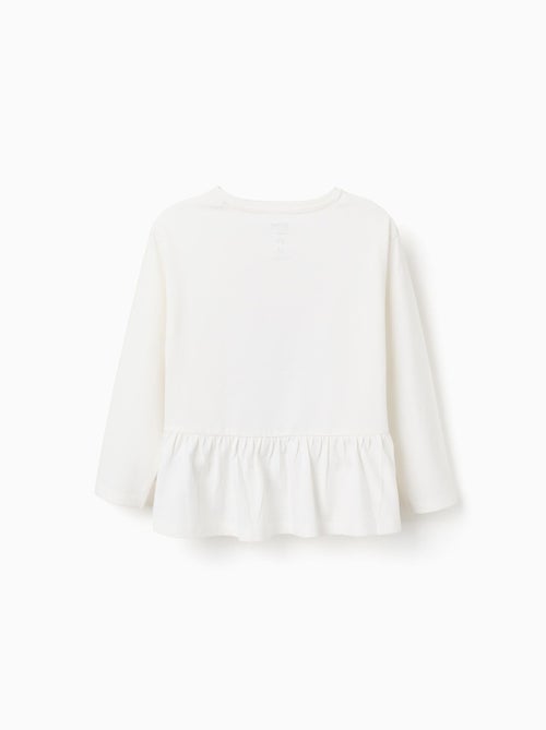 T-shirt en coton avec Stitch et volants - Kiabi