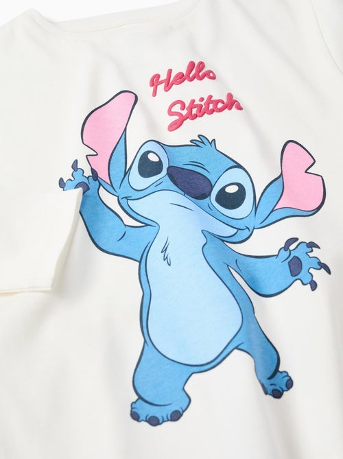 T-shirt en coton avec Stitch et volants - Kiabi