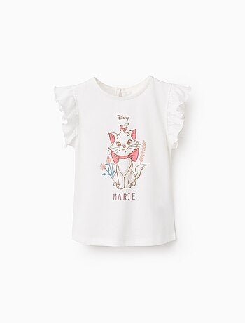 T-shirt en Coton avec Volants Princesses