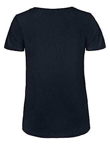 T-shirt en coton bio à col v - b and c
