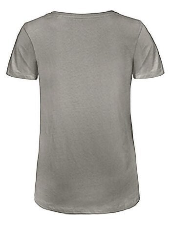 T-shirt en coton bio à col v - b and c