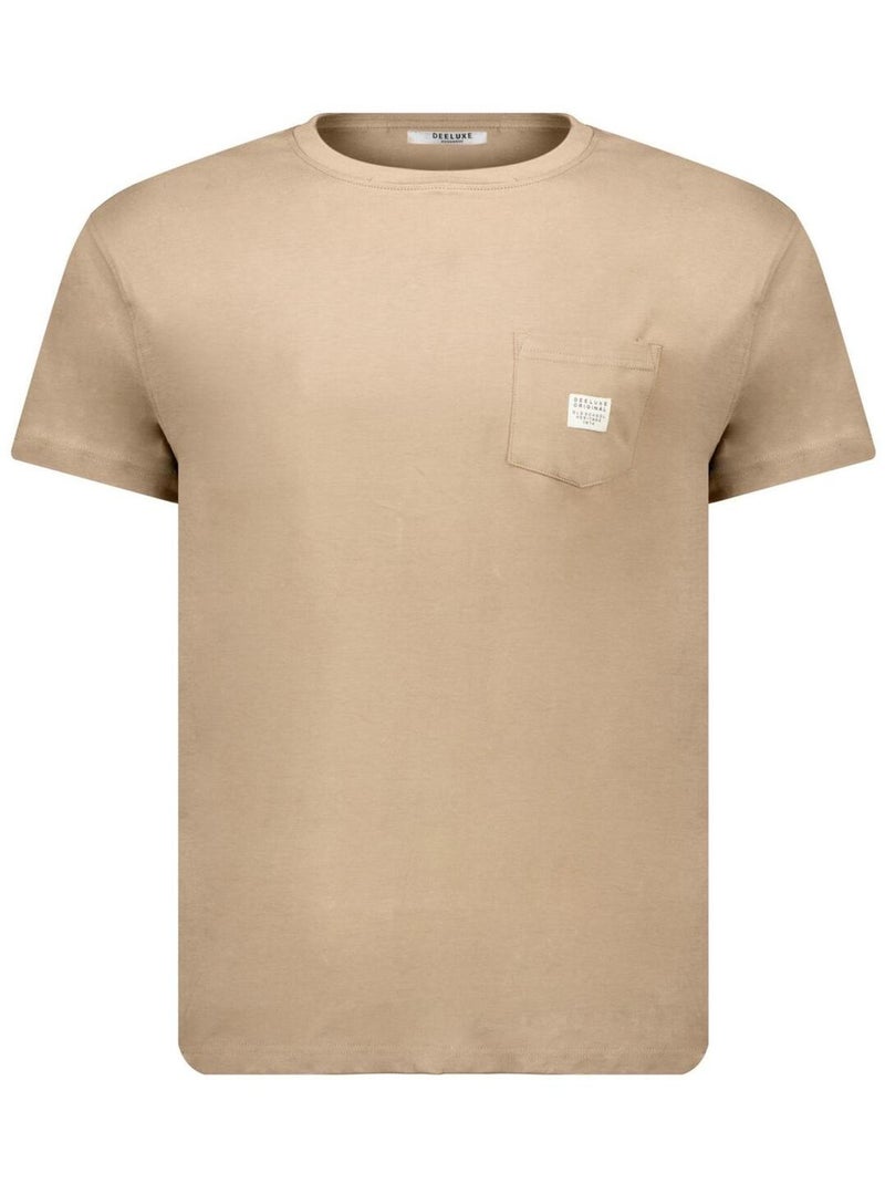 T-shirt en coton bio 'Deeluxe' Gris taupe - Kiabi