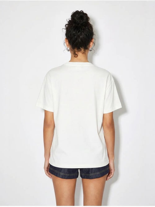 T-shirt en coton brodé à col rond lucci - Kiabi T-shirt en coton brodé à col rond lucci - Kiabi