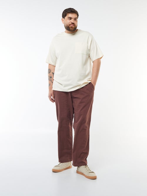 T-shirt en coton confort fit - Kiabi