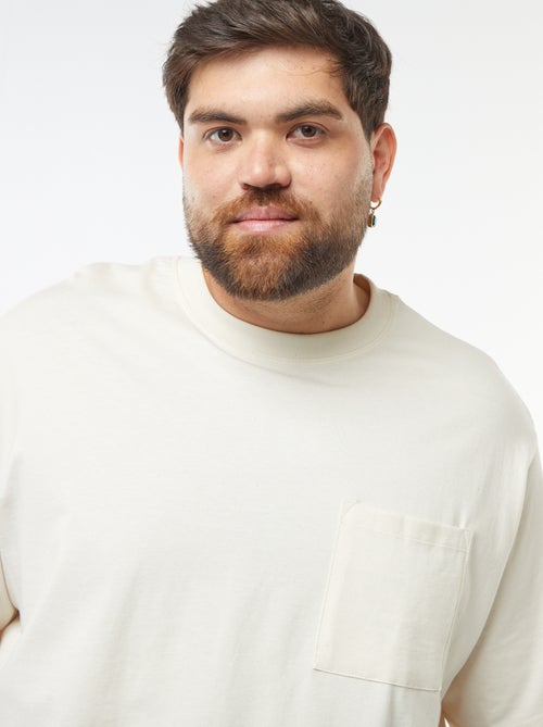 T-shirt en coton confort fit - Kiabi