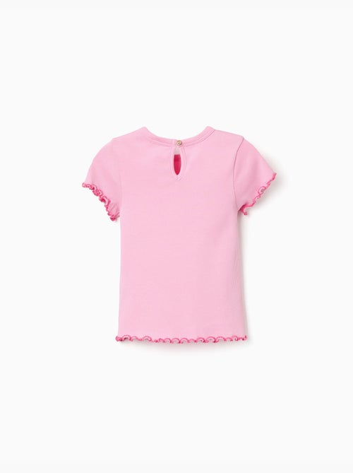T-shirt en coton côtelé à extrémités ondulées - Kiabi T-shirt en coton côtelé à extrémités ondulées - Kiabi