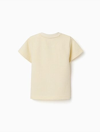 T-shirt en coton côtelé avec imprimé Poetry