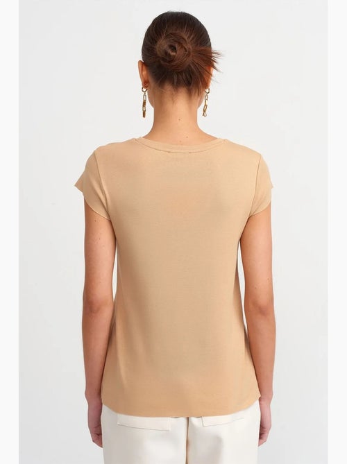T-shirt en coton coupe slim à col rond dilvin - Kiabi T-shirt en coton coupe slim à col rond dilvin - Kiabi