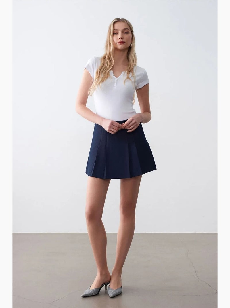 T-shirt en coton coupe slim col rond dilvin Blanc - Kiabi