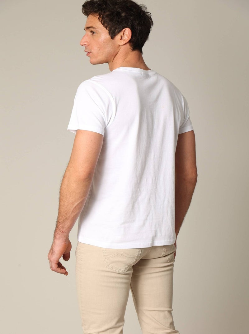 T-shirt en coton 'Deeluxe' Blanc - Kiabi