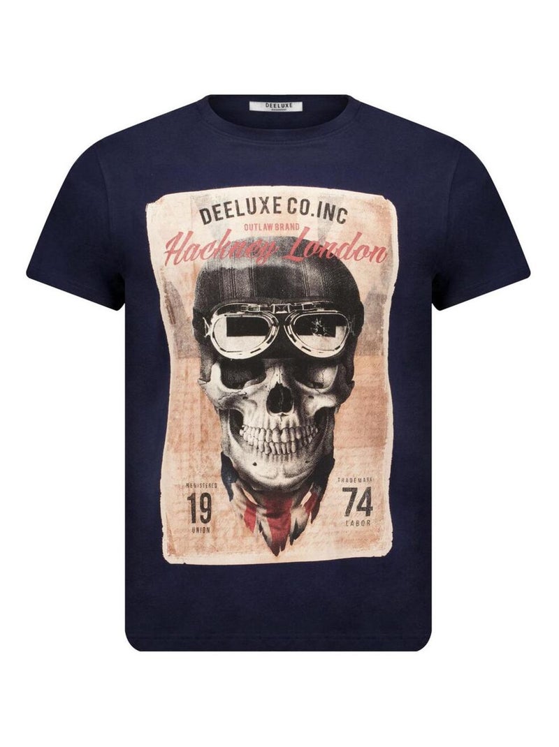 T-shirt en coton  'Deeluxe' Bleu marine - Kiabi