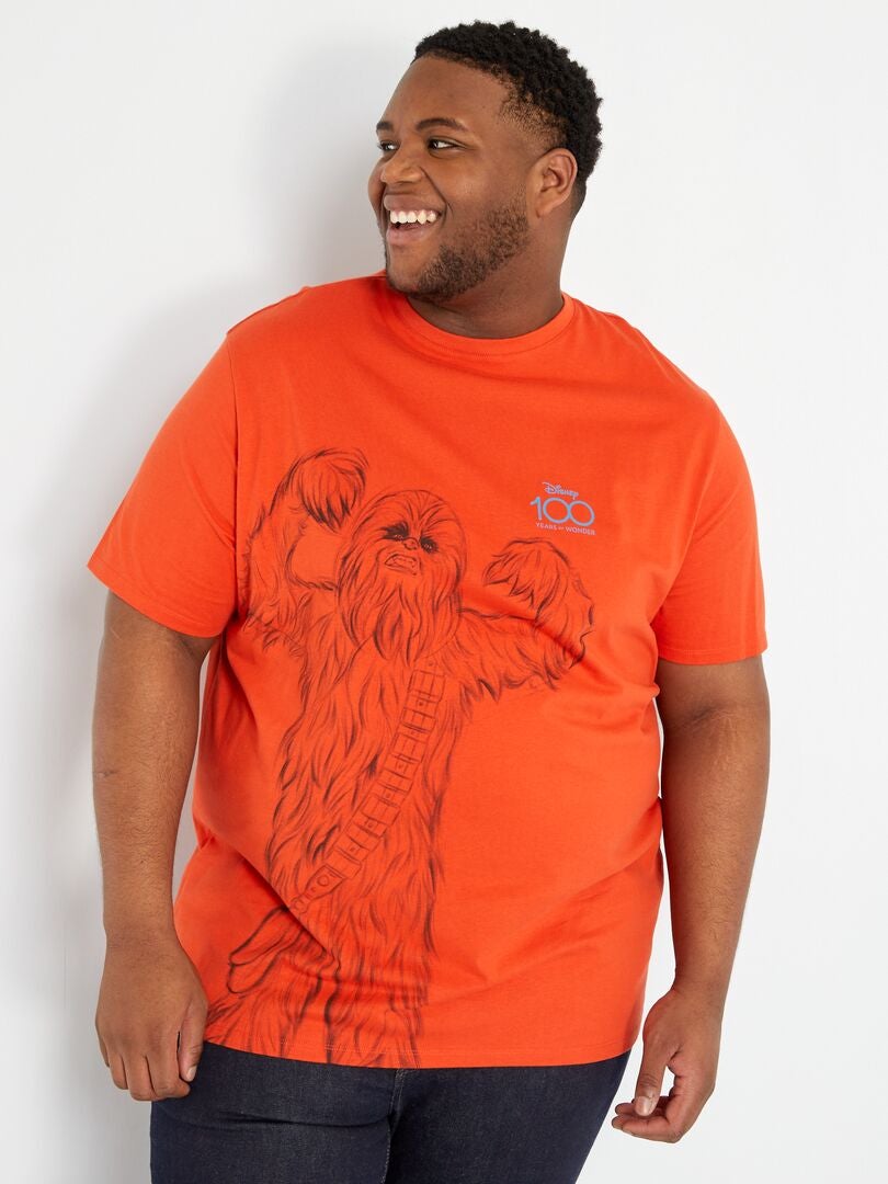 T-shirt en coton 'Disney' Orange - Kiabi