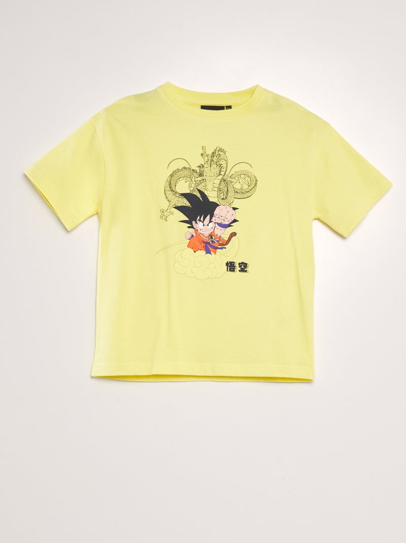 T-shirt en coton 'Dragonball' jaune - Kiabi