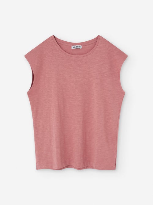 T-Shirt en Coton en Jersey Chiné - Kiabi