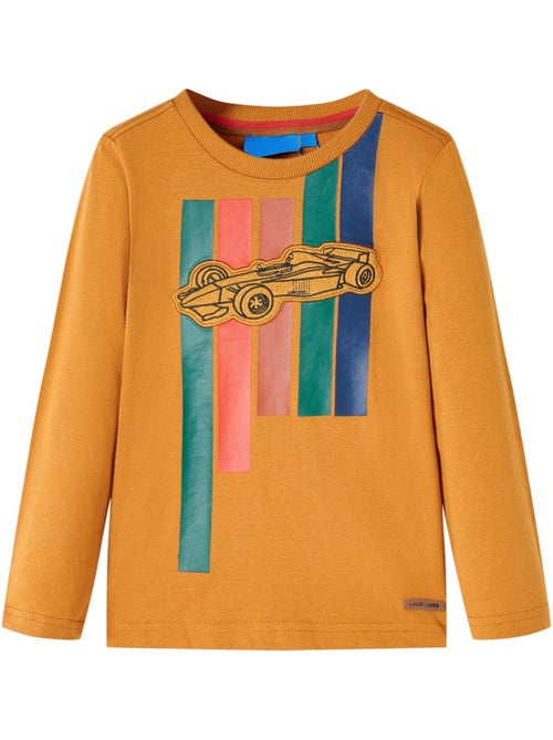 T-shirt en coton enfant graphique locomotive encolure ronde - vidaxl - Kiabi T-shirt en coton enfant graphique locomotive encolure ronde - vidaxl - Kiabi