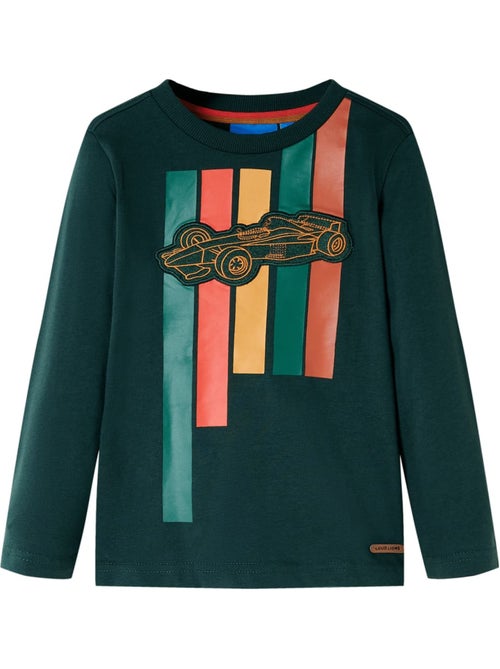 T-shirt en coton enfant graphique locomotive encolure ronde - vidaxl - Kiabi T-shirt en coton enfant graphique locomotive encolure ronde - vidaxl - Kiabi