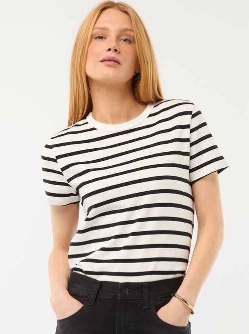 T-shirt en coton épais - Kiabi