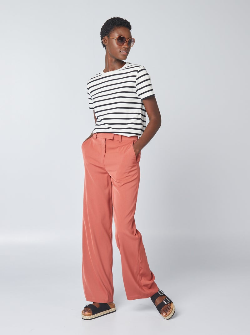 T-shirt en coton épais Marine - Kiabi