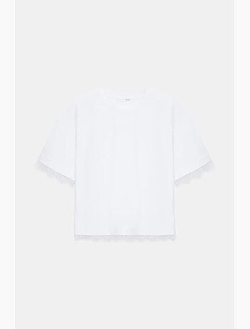 T-shirt coton élasthanne col rond dilvin