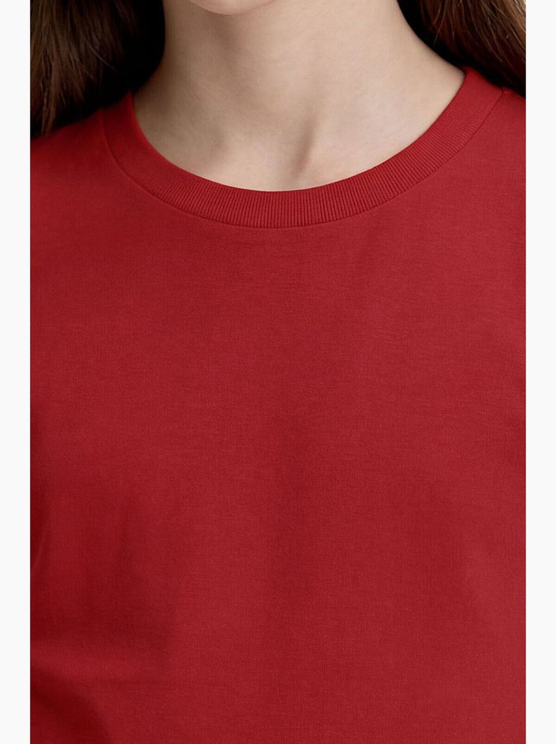 T-shirt en coton et élasthanne tommy Rouge - Kiabi