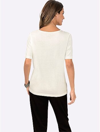 T shirt en coton et manches courtes avec imprimé abstrait - Taille standard - Witt