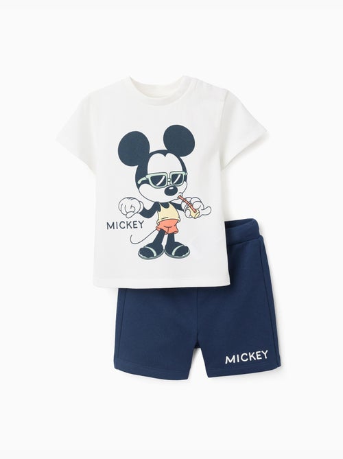 T-shirt en coton et short avec imprimé Mickey - Kiabi