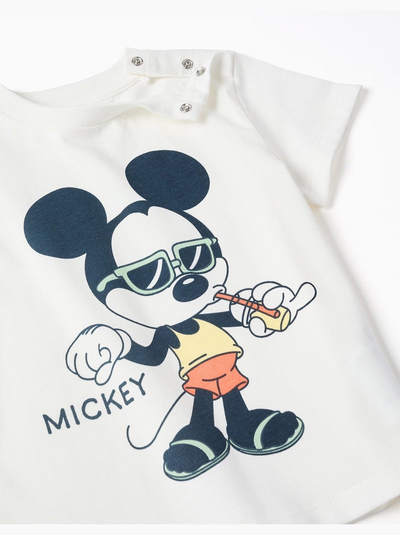 T-shirt en coton et short avec imprimé Mickey Bleu foncé - Kiabi