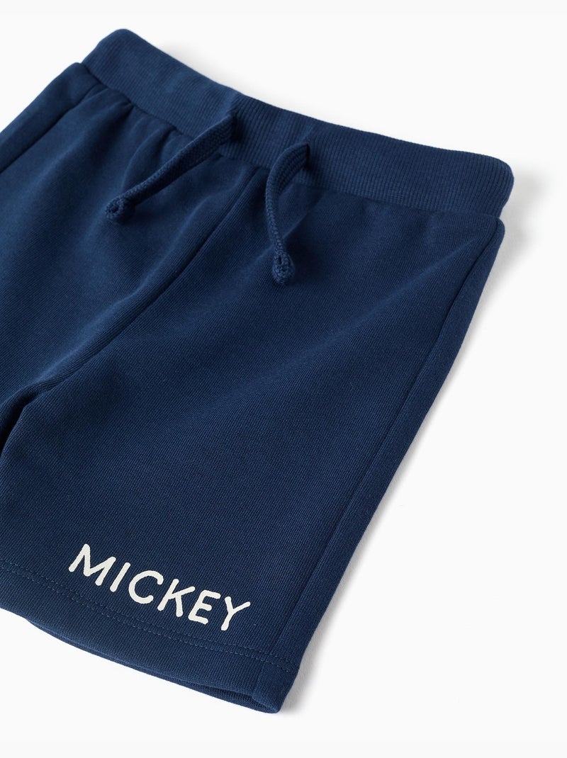 T-shirt en coton et short avec imprimé Mickey Bleu foncé - Kiabi