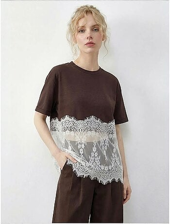 T-shirt en coton femme lucci
