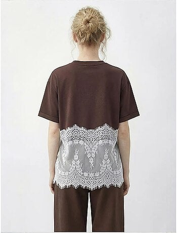 T-shirt en coton femme lucci