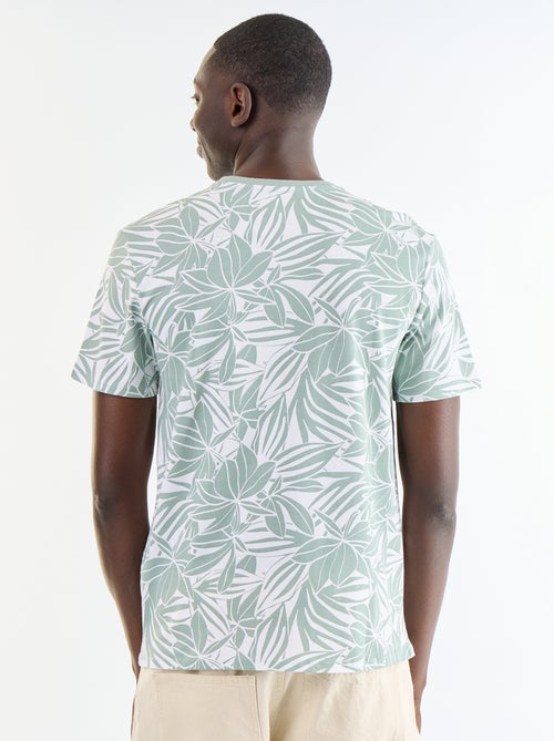 T-shirt en coton homme à col rond avec motif imprimé - Kiabi T-shirt en coton homme à col rond avec motif imprimé - Kiabi