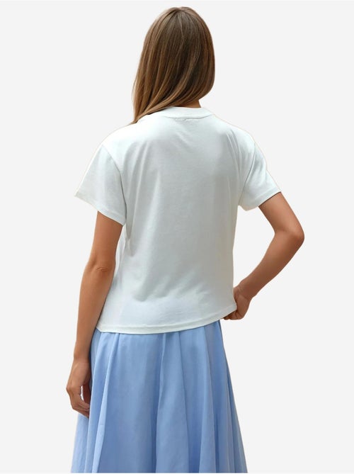 T-shirt en coton imprimé à col ras du cou et coupe classique - Kiabi T-shirt en coton imprimé à col ras du cou et coupe classique - Kiabi