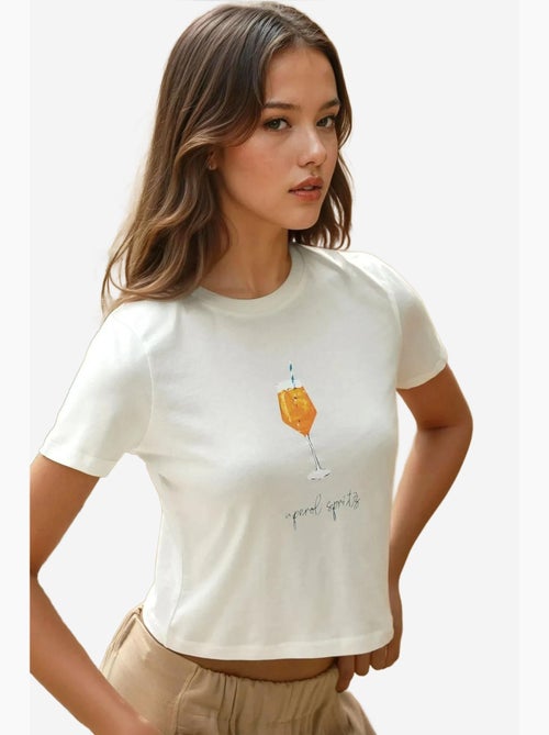 T-shirt en coton imprimé à col ras du cou et coupe classique hiccup - Kiabi T-shirt en coton imprimé à col ras du cou et coupe classique hiccup - Kiabi