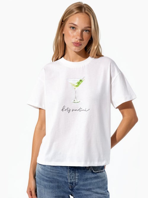 T-shirt en coton imprimé à col ras du cou et coupe classique hiccup - Kiabi T-shirt en coton imprimé à col ras du cou et coupe classique hiccup - Kiabi