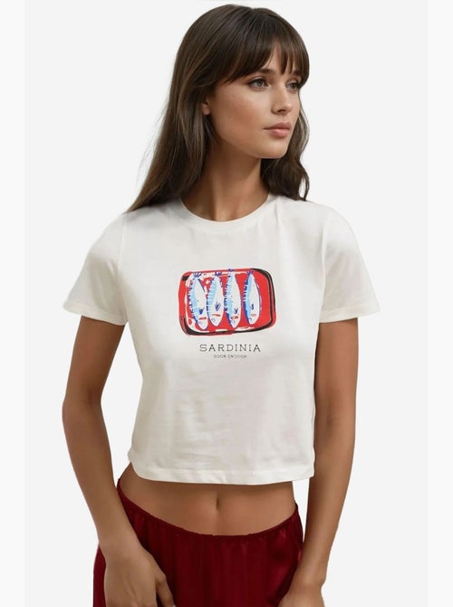 T-shirt en coton imprimé à col ras du cou et coupe classique hiccup - Kiabi T-shirt en coton imprimé à col ras du cou et coupe classique hiccup - Kiabi