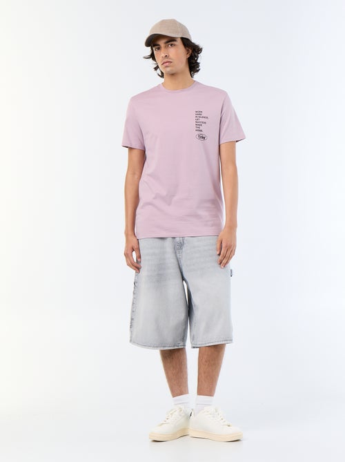 T-shirt en coton imprimé à col rond homme - Kiabi T-shirt en coton imprimé à col rond homme - Kiabi