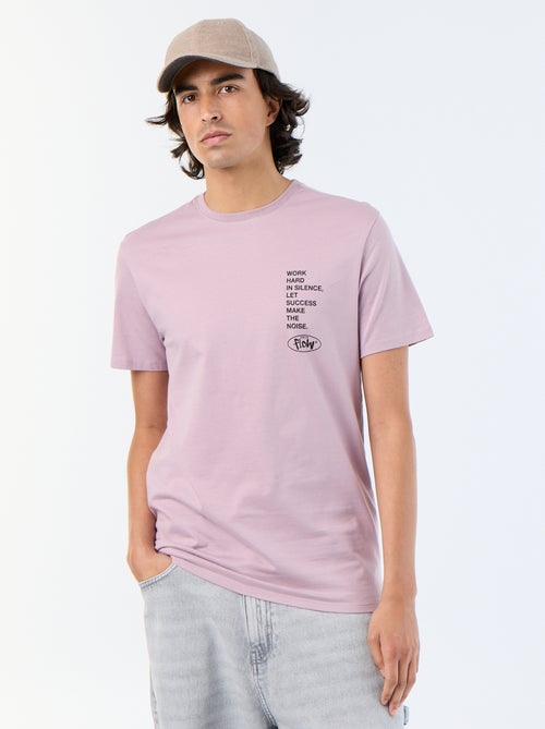 T-shirt en coton imprimé à col rond homme - Kiabi T-shirt en coton imprimé à col rond homme - Kiabi