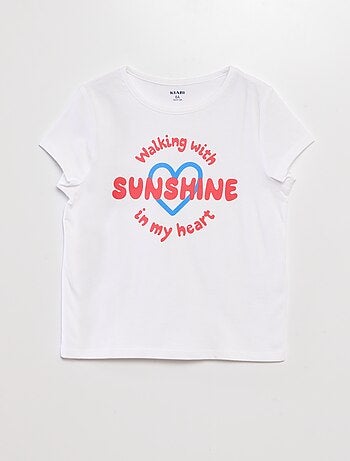 T-shirt en coton imprimé